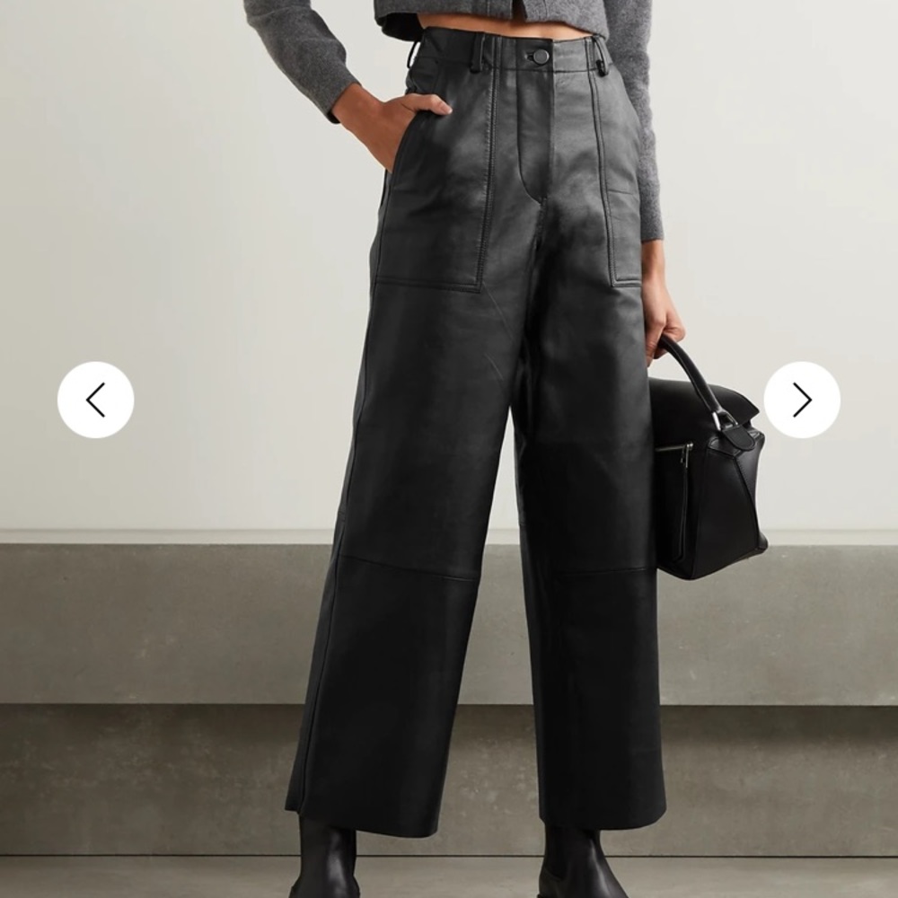 Net-aPorter x Deadwood Leather Pants, Size 40